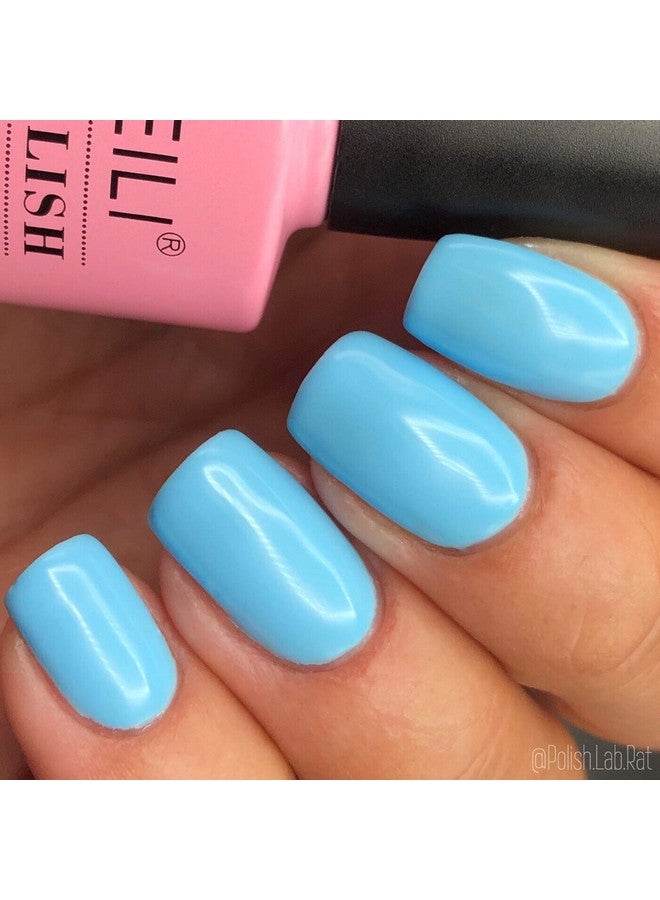 Soak Off U V Led Neon Blue Gel Nail Polish Soft Baby Blue (059) 10Ml
