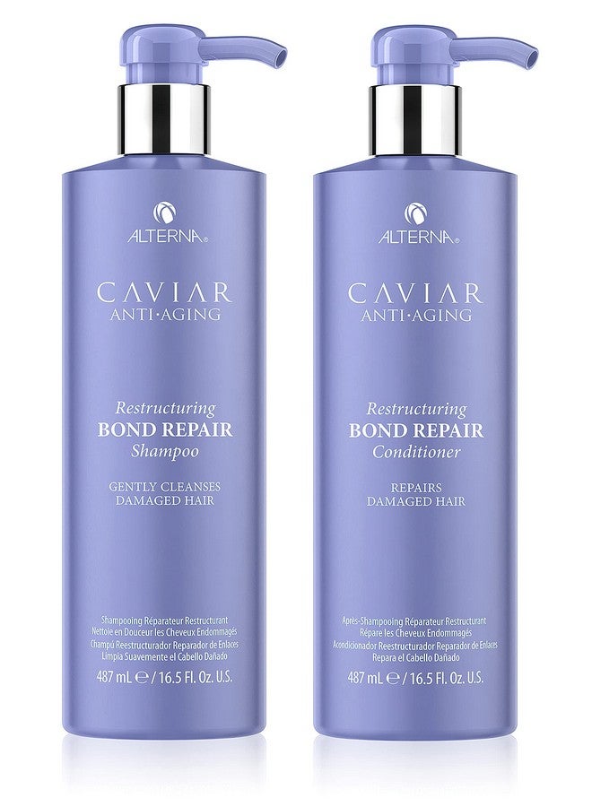 Caviar Antiaging Restructuring Bond Repair Shampoo/ Conditoner Set 16.5 Fl. Oz.