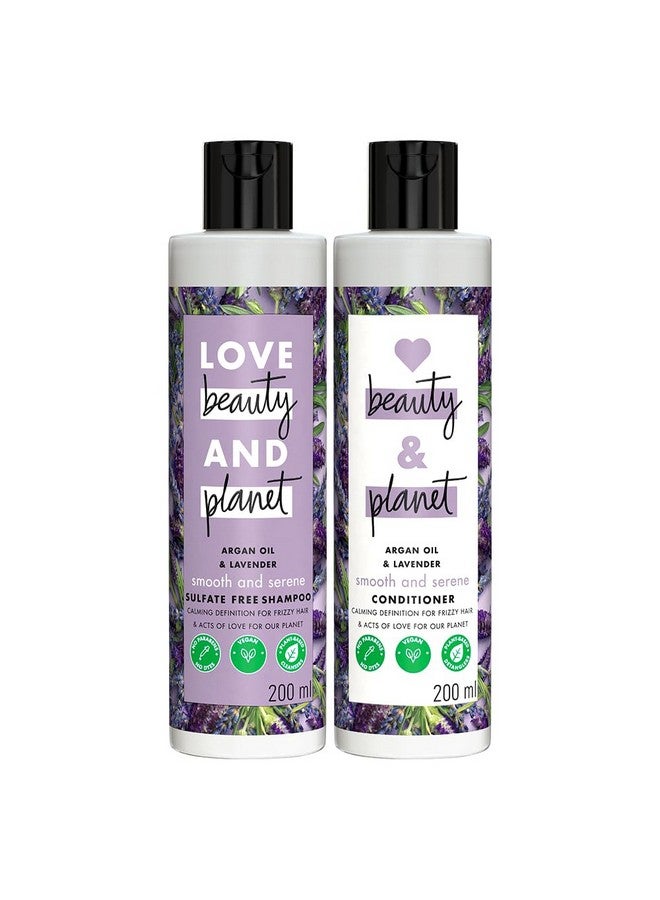 Argan & Lavender Anti Frizz Combo With Sulfate Free Shampoo & Conditioner