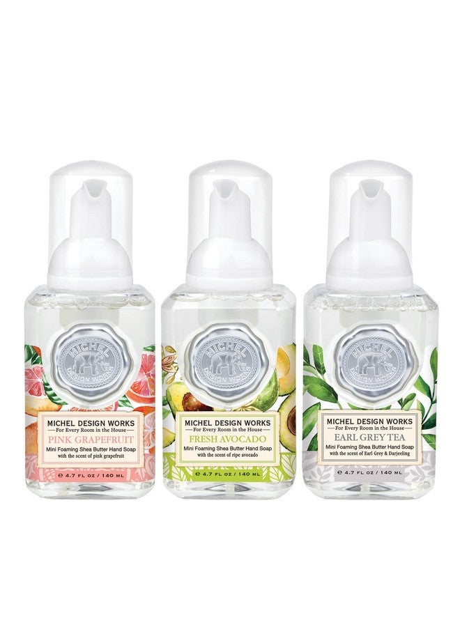 Mini Foaming Soap 3Pack Set (Pink Grapefruit Fresh Avocado Earl Grey Tea)