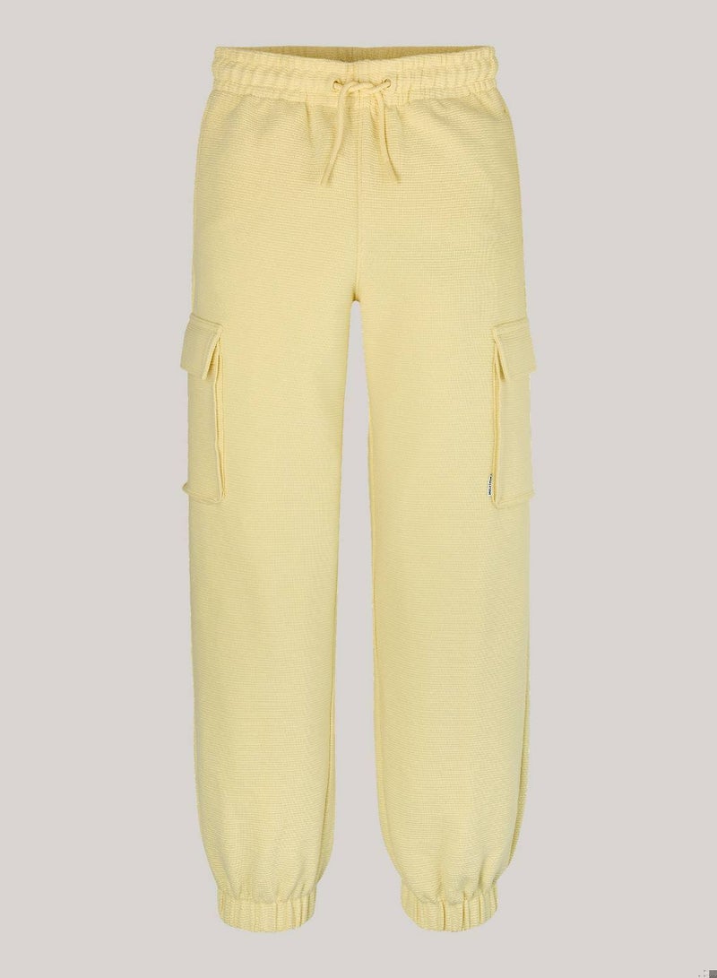 Girls' Utility Sweatpants - Cotton, Yellow