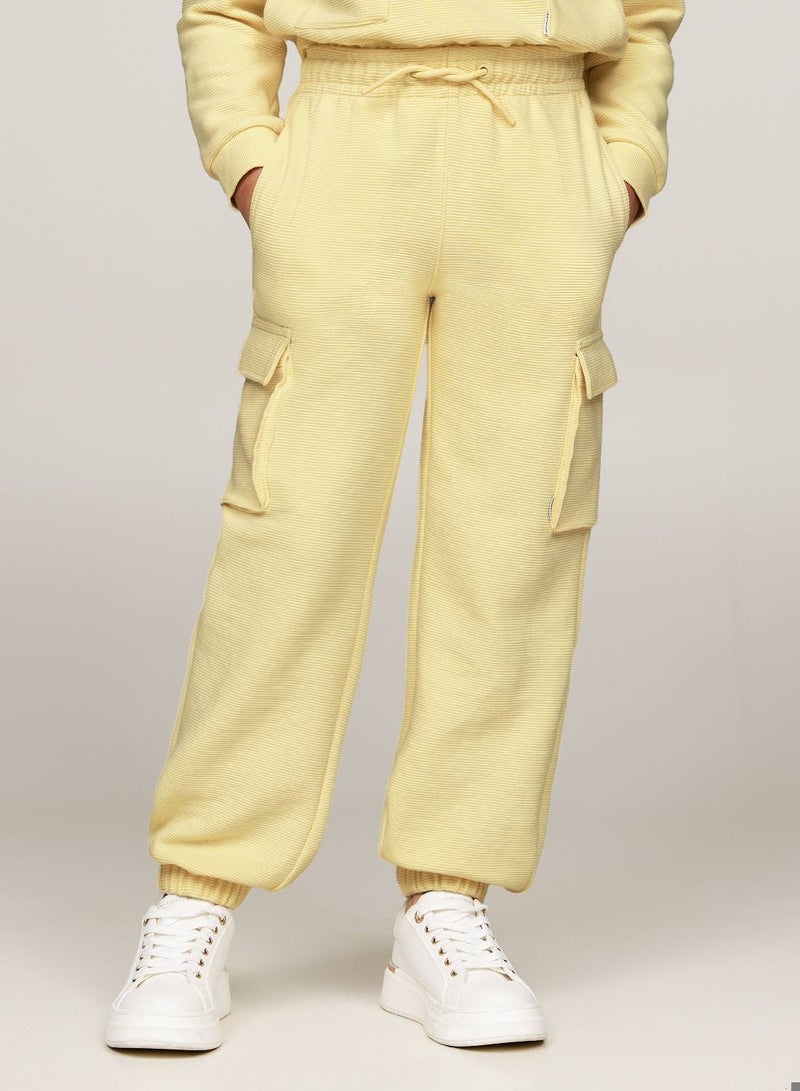 Girls' Utility Sweatpants - Cotton, Yellow