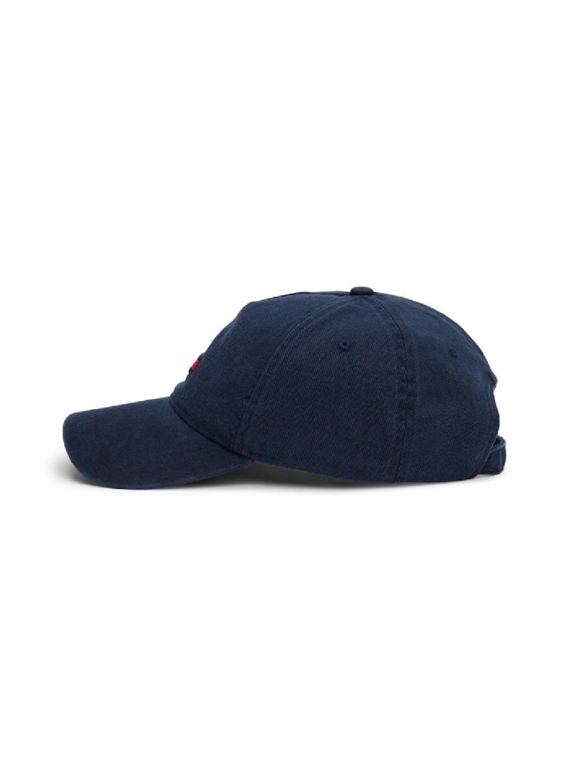 Men's Elongated Flag Cap - Cotton, Blue