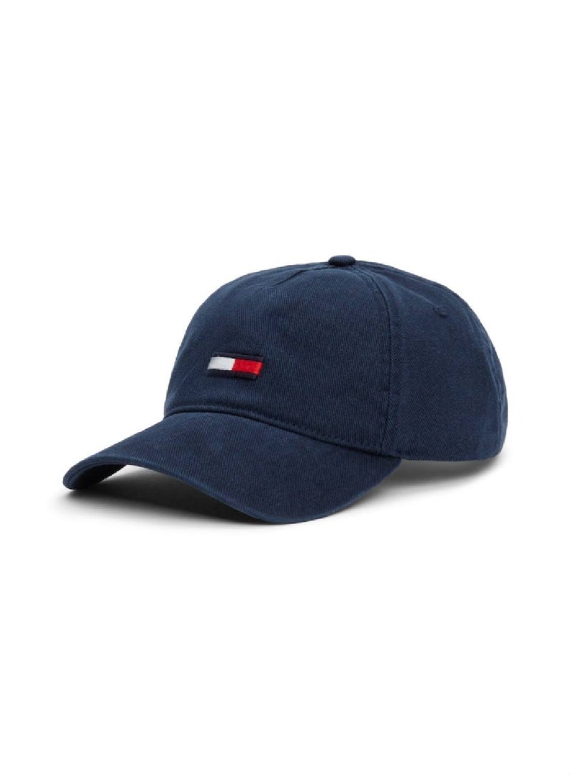 Men's Elongated Flag Cap - Cotton, Blue