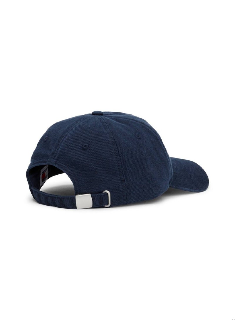 Men's Elongated Flag Cap - Cotton, Blue