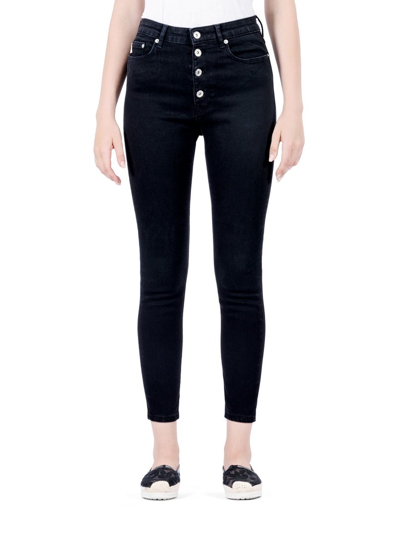 Web Denim Women's High Waist Skinny Stretch Jeans, Slim Fit Comfort Denim Pants