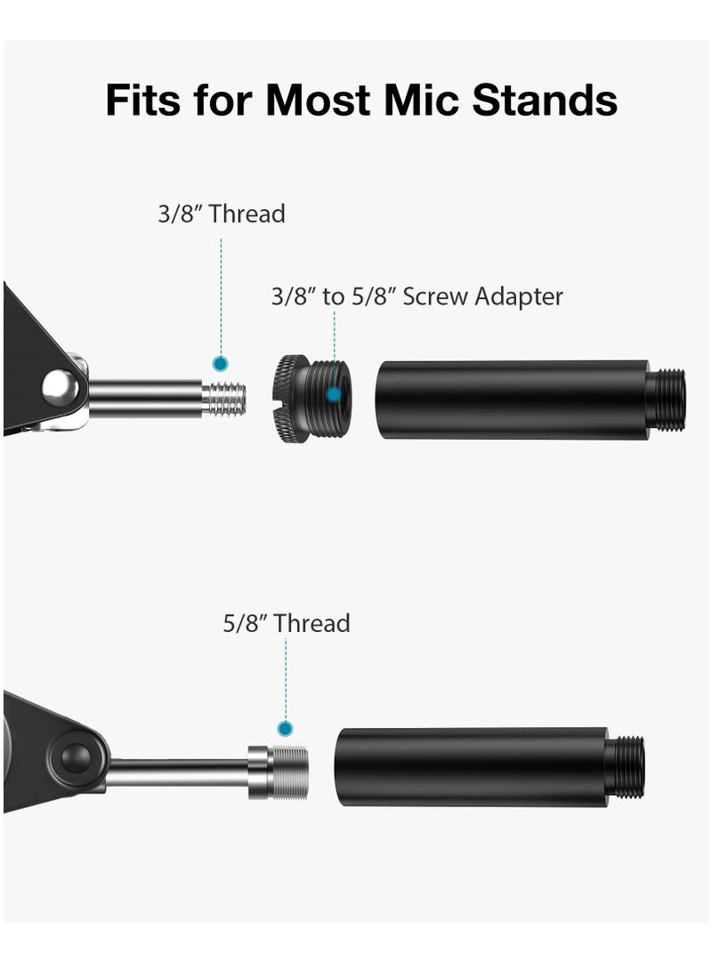 Mic Stand Extension Tube, 2 Pieces 5/8