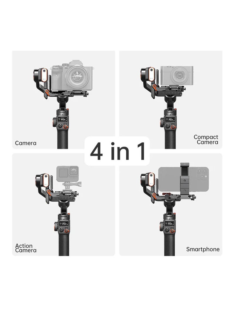 Hohem iSteady MT2 Kit Camera Gimbal - Professional 4-in-1 Camera and Smartphone Videography Gimble