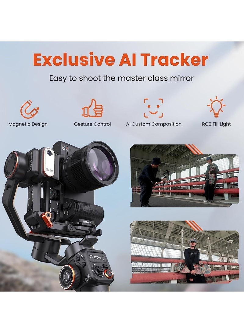 Hohem iSteady MT2 Kit Camera Gimbal - Professional 4-in-1 Camera and Smartphone Videography Gimble