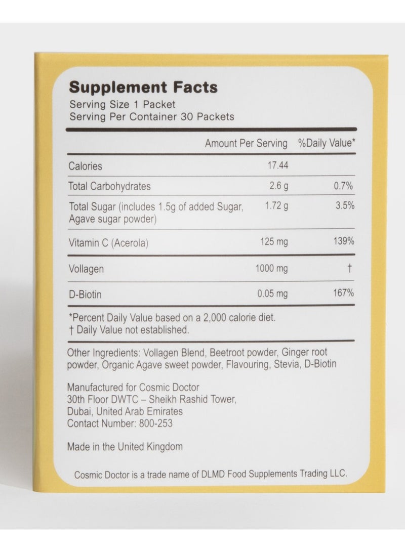 Sparkling Vollagen - 1000mg Vegan Collagen 129gm