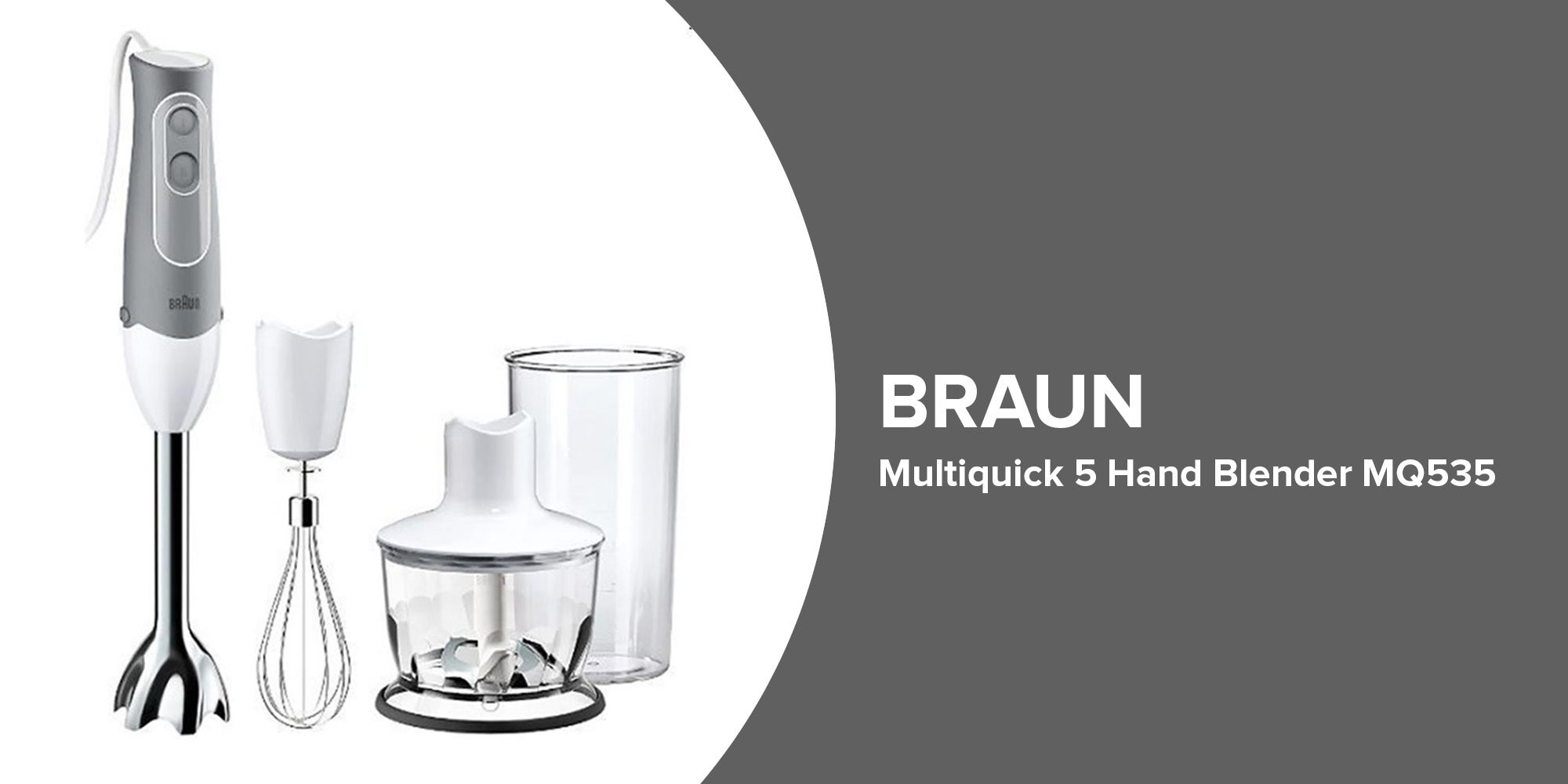 Multi Quick Hand Blender MQ535 White/Silver