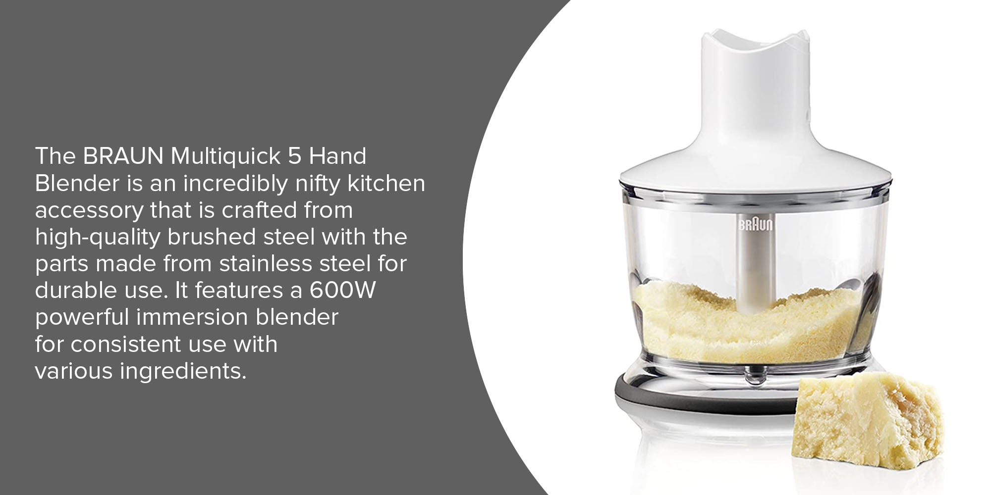 Multi Quick Hand Blender MQ535 White/Silver