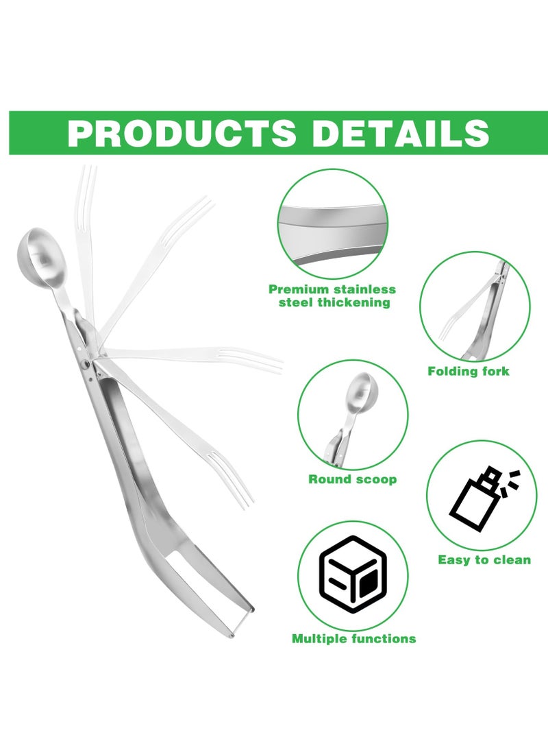 2Pcs Watermelon Cutter, Stainless Steel Watermelon Slicer 3-In-1 Fruit Slicer Portable for Home Party Watermelon Cutter Slicer Tool, Thicken Stainless Steel Fruit Cutter Watermelon Slicer Cutter Tool