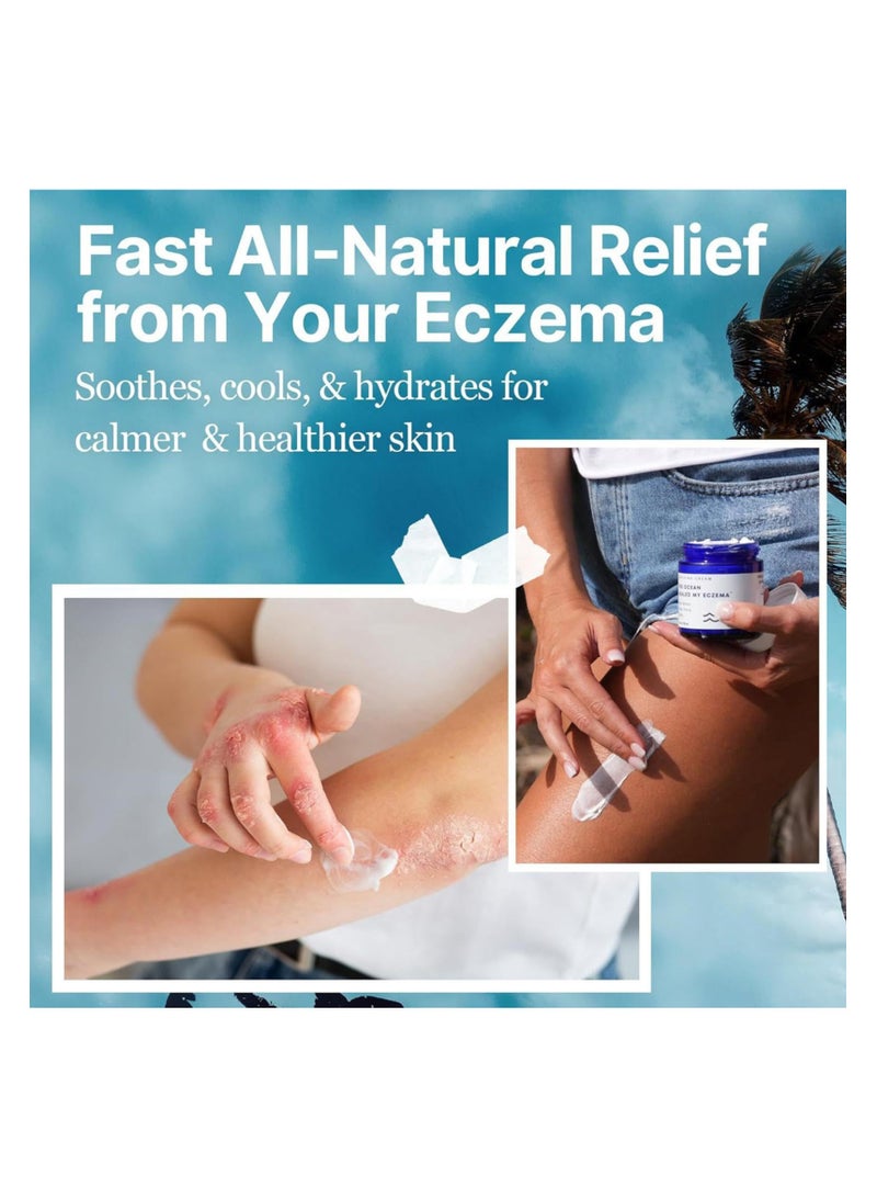 Natural Soothing Eczemas Cream, Healed Sea Moss Colloidal Oats, Hydrating Soothing Cream, for Dry Sensitive and Eczema Prone Skin, Dermatological Body Cream, Daily Body & Face Application (118ml)