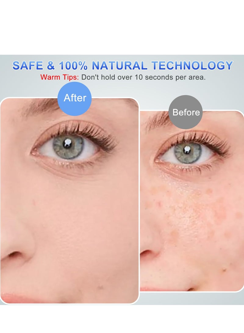 Rechargeable High Frequency Facial Wand, Portable Multi-Function Handheld Skincare Machine with 4 Tubes for Face and All Skincare Needs