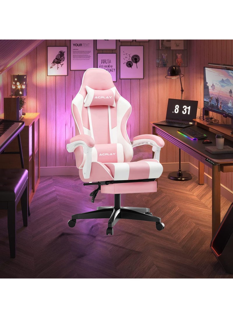 High Back Gaming Chair,High Quality Ergonomic PC Computer Chair,Adjustable Swivel, Headrest & Lumbar Support,Ideal for Office,Computer & Gaming