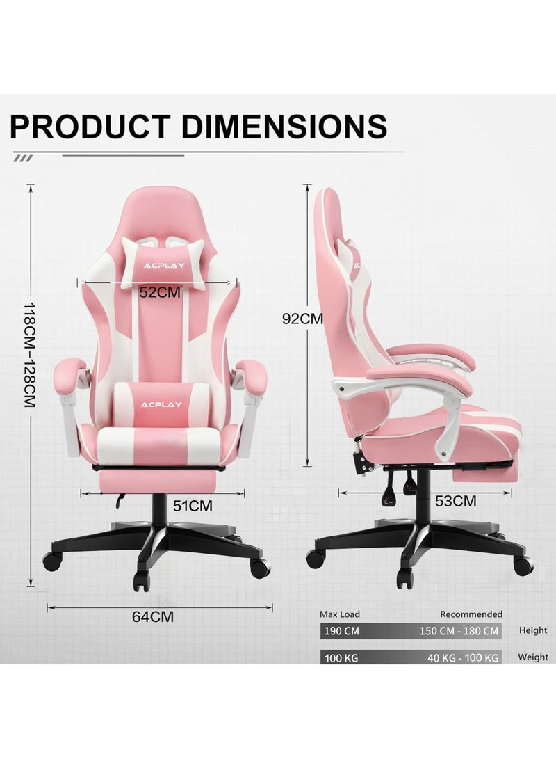 High Back Gaming Chair,High Quality Ergonomic PC Computer Chair,Adjustable Swivel, Headrest & Lumbar Support,Ideal for Office,Computer & Gaming