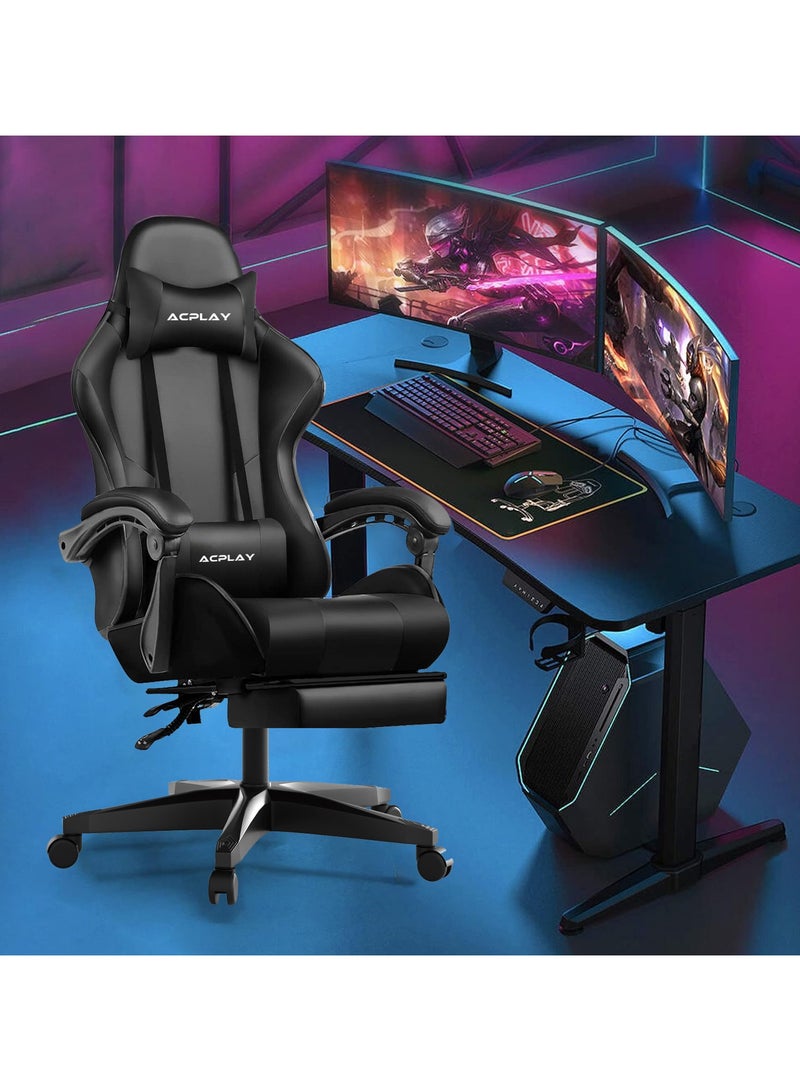 High Back Gaming Chair,High Quality Ergonomic PC Computer Chair,Adjustable Swivel, Headrest & Lumbar Support,Ideal for Office,Computer & Gaming