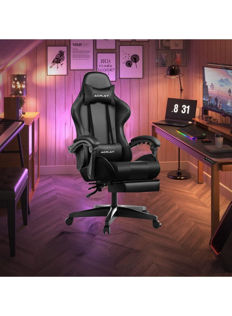 High Back Gaming Chair,High Quality Ergonomic PC Computer Chair,Adjustable Swivel, Headrest & Lumbar Support,Ideal for Office,Computer & Gaming