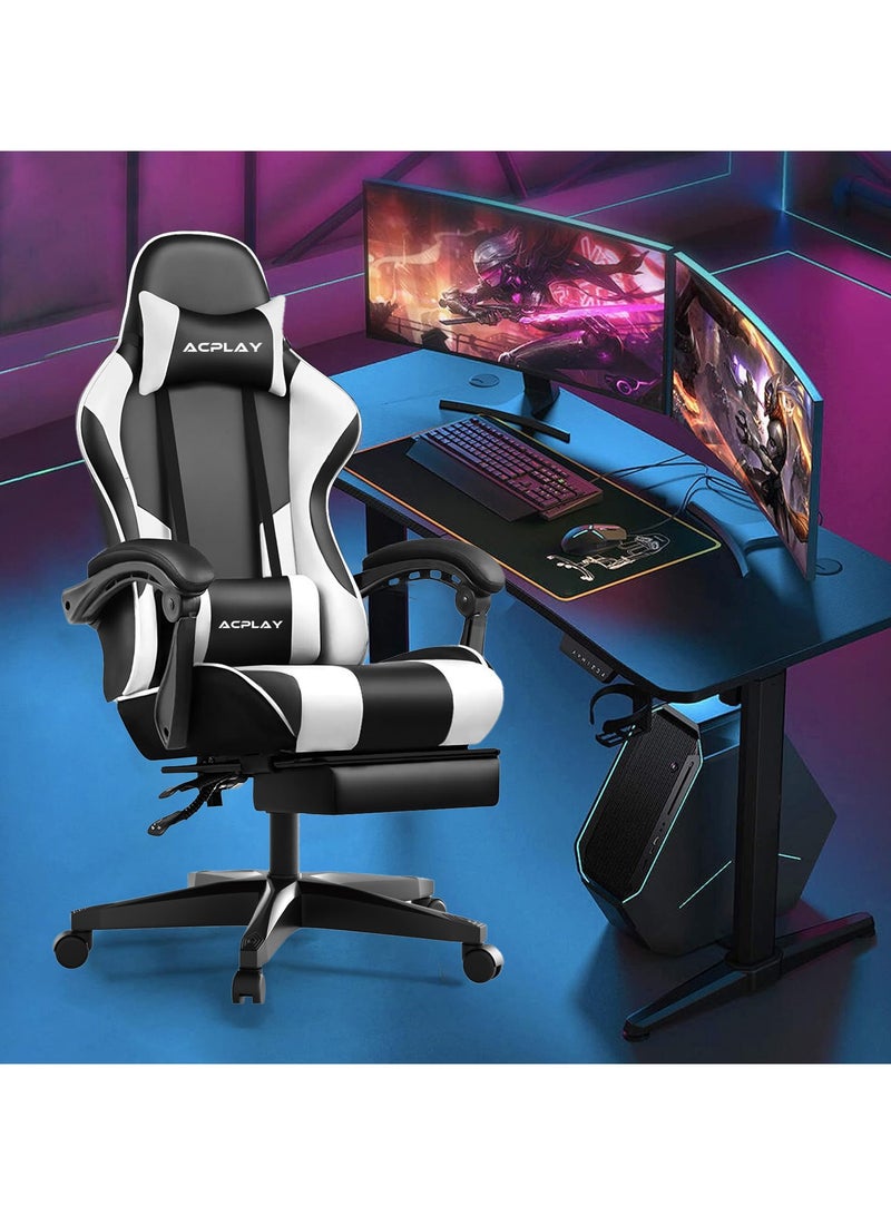 High Back Gaming Chair,High Quality Ergonomic PC Computer Chair,Adjustable Swivel, Headrest & Lumbar Support,Ideal for Office,Computer & Gaming