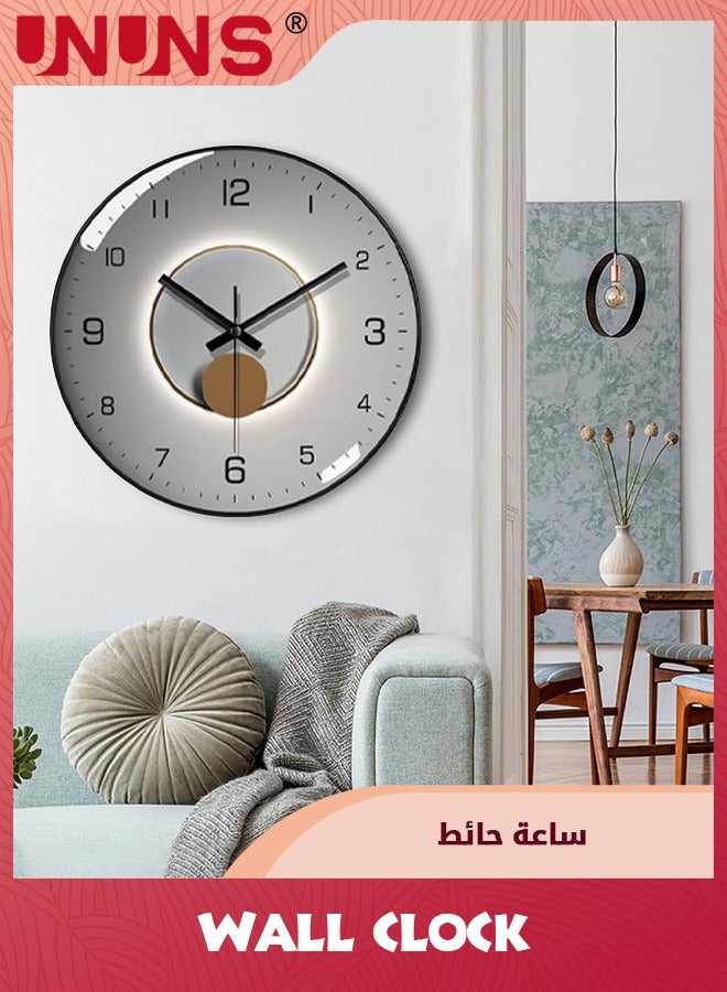 12 Inch Wall Clock,Modern Decorative Silent Non-Ticking Wall Clock,Battery Operated Quality Quartz Modern Wall Clock For Home,Bedroom,Living Room,Office