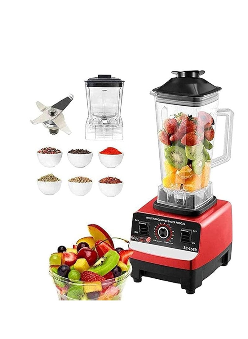 Silver Crest 4500w Heavy Duty Commercial Grade Blender With 2 Jars (Sc-1589, Multicolour)