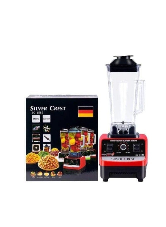 Silver Crest 4500w Heavy Duty Commercial Grade Blender With 2 Jars (Sc-1589, Multicolour)