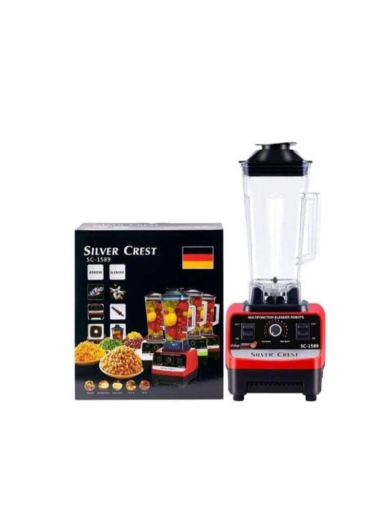 Silver Crest 4500w Heavy Duty Commercial Grade Blender With 2 Jars (Sc-1589, Multicolour)