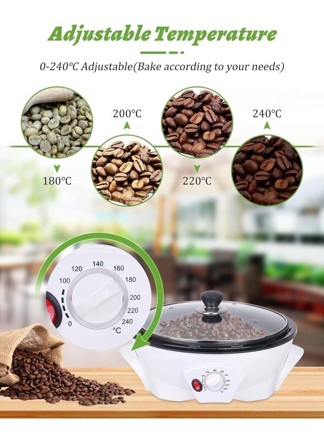 Coffee Roaster Machine Electric Roasting with Timer, Temperature Control  Reduction Ideal for Small Batch Fresh Coffee at Home Coffee Lovers Delight Kitchen Gadgets