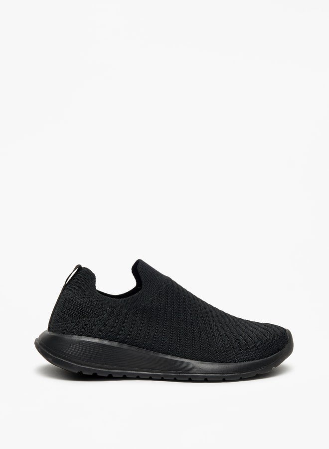 Textured Slip-On Walking Shoes