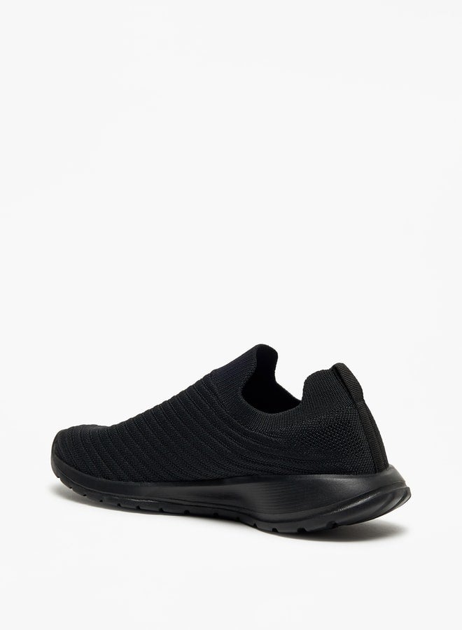 Textured Slip-On Walking Shoes