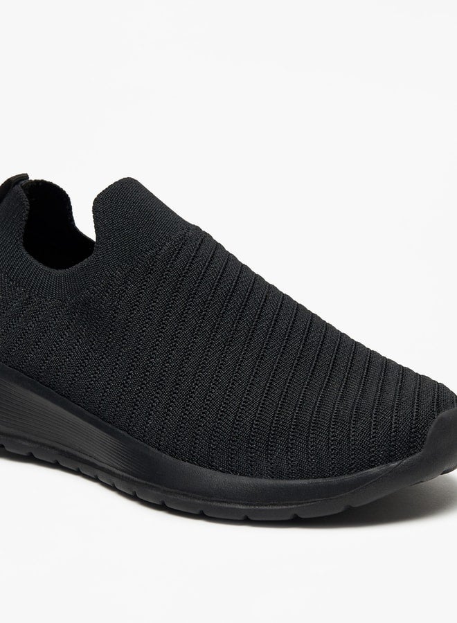 Textured Slip-On Walking Shoes