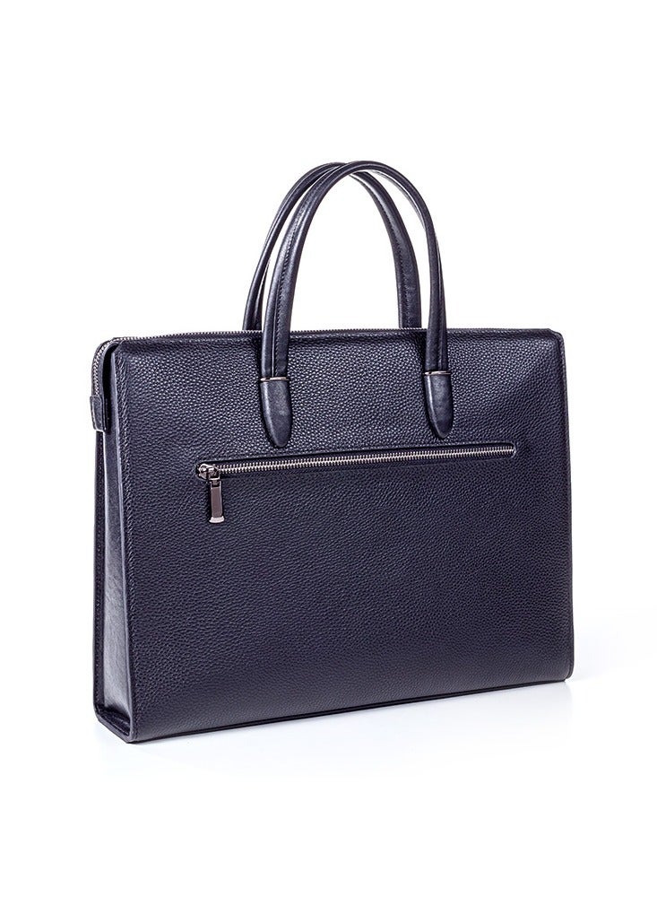 Fingerprint lock Genuine leather Handbag For men Shoulder Bag Brief Case