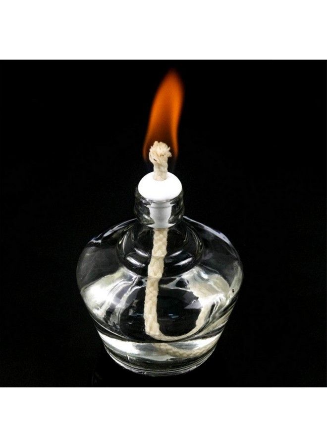 7Pcs Heatresistant Oil Lamp Wick 185Mm 7.3In Kerosene Round Cotton Wick With Ceramic Holder For Oil