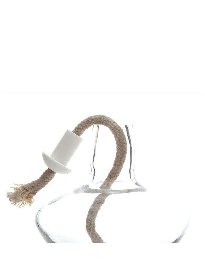 7Pcs Heatresistant Oil Lamp Wick 185Mm 7.3In Kerosene Round Cotton Wick With Ceramic Holder For Oil