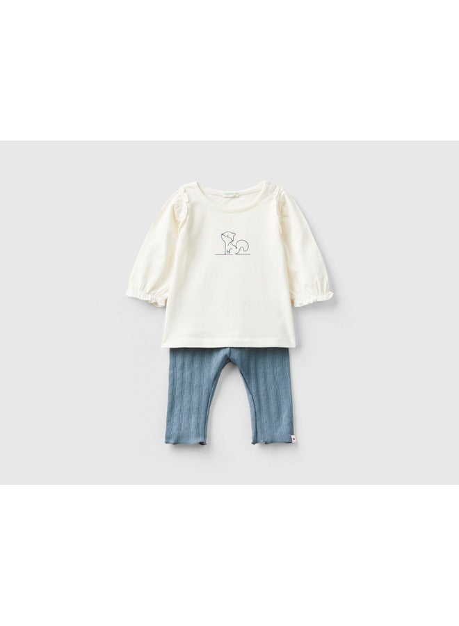T-Shirt And Trousers Set