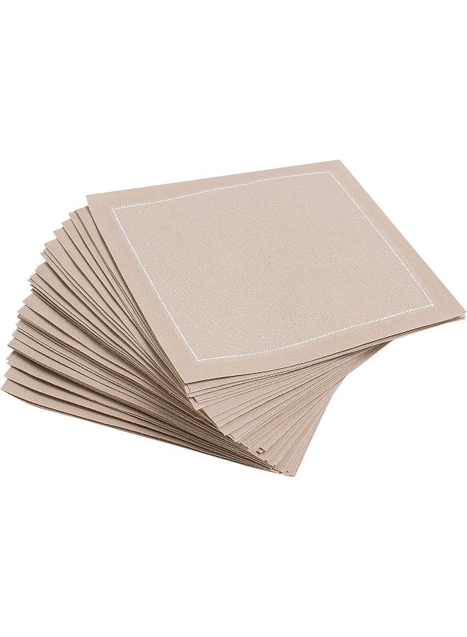 Five Star Napkins Signature Napkins 100% Cotton Cocktail Napkin, 50-Pack, 4.5