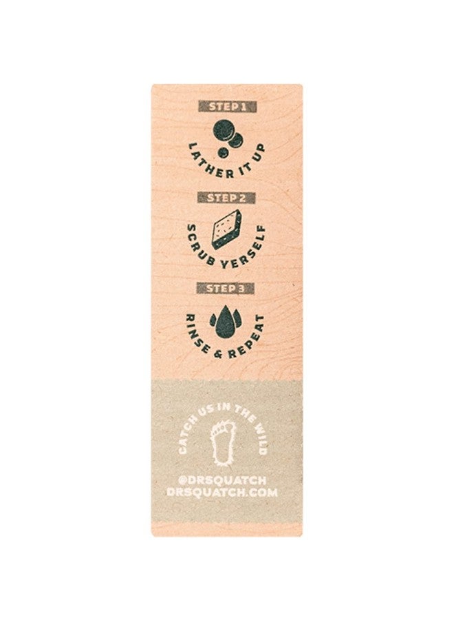 Dr Squatch All Natural Bar Soap For Men With Medium Grit Birchwood Breeze 5 Ounce (Pack Of 1)