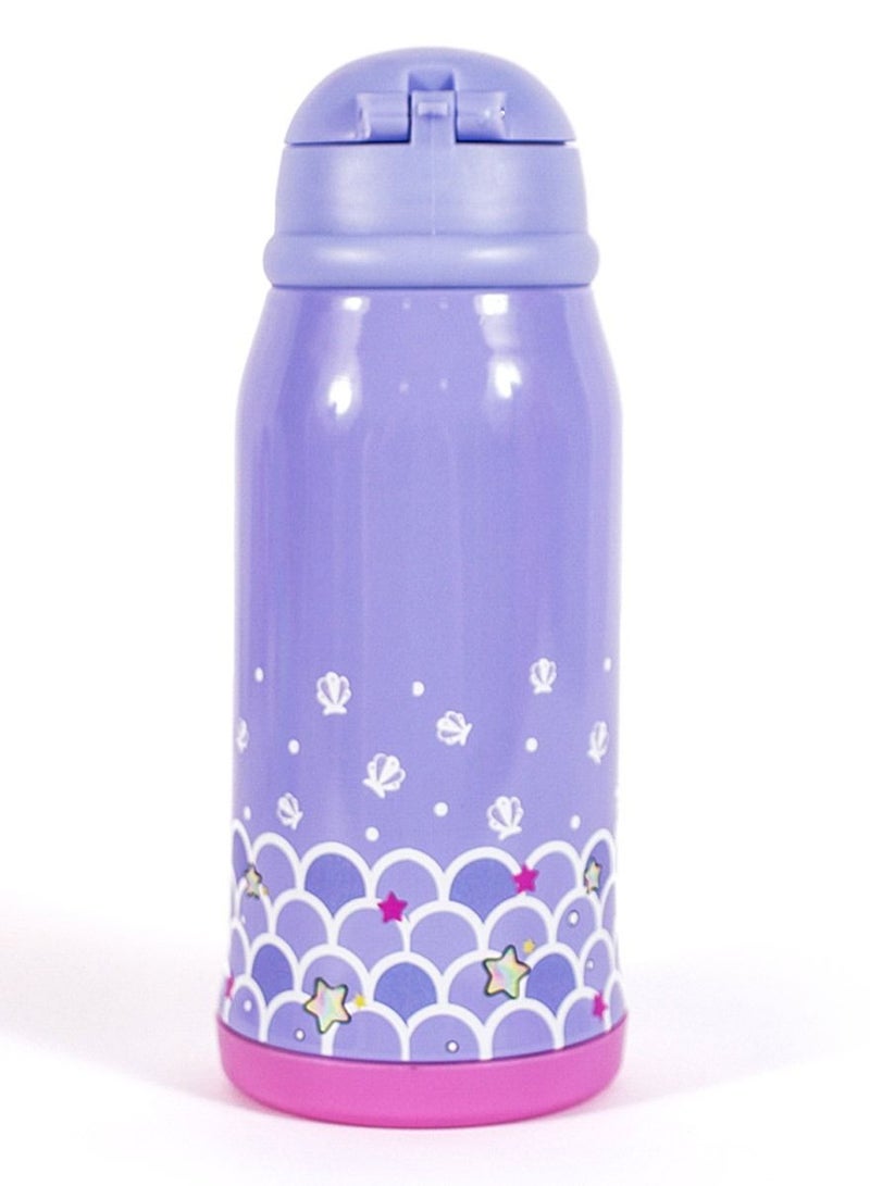 Milk&Moo Steel Kids Water Bottle with Bag 550ML Mermaid