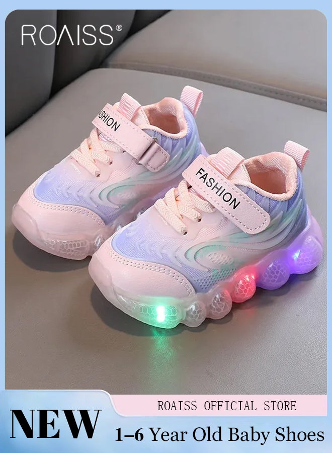 LED Light up Shoes for Kids Flashing Shoes Infant Sport Running Shoes Boys Girls Breathable Luminous Sneakers Casual