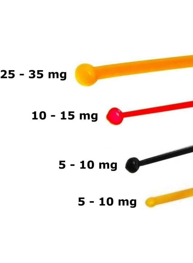 Micro Scoop Combo Pack 5Mg - 35Mg Bpa-Free Mg Milligram Measuring Spoons For Powder By  (3 Pack - 1 Of Each Size)