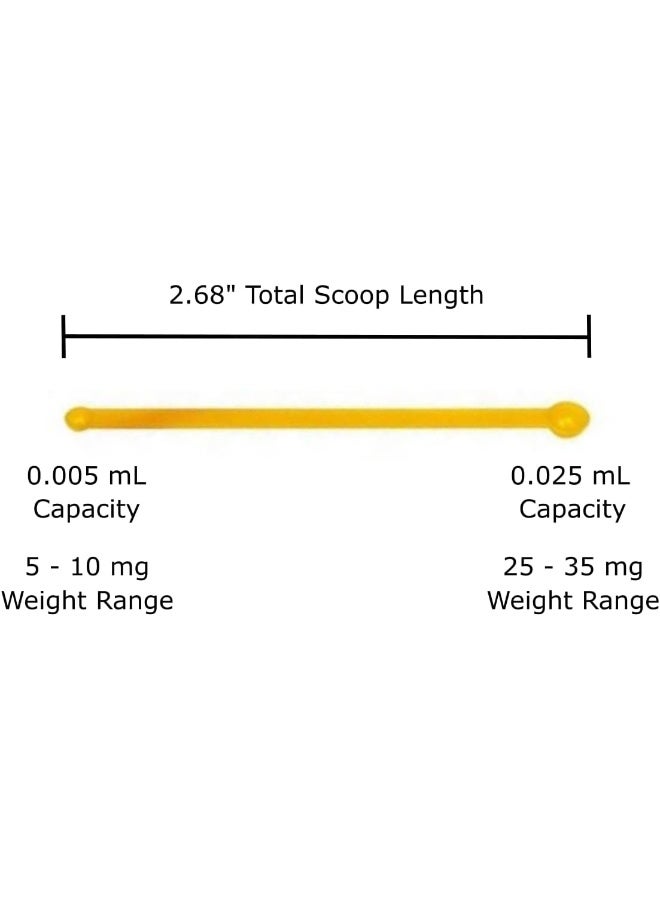 Micro Scoop Combo Pack 5Mg - 35Mg Bpa-Free Mg Milligram Measuring Spoons For Powder By  (3 Pack - 1 Of Each Size)