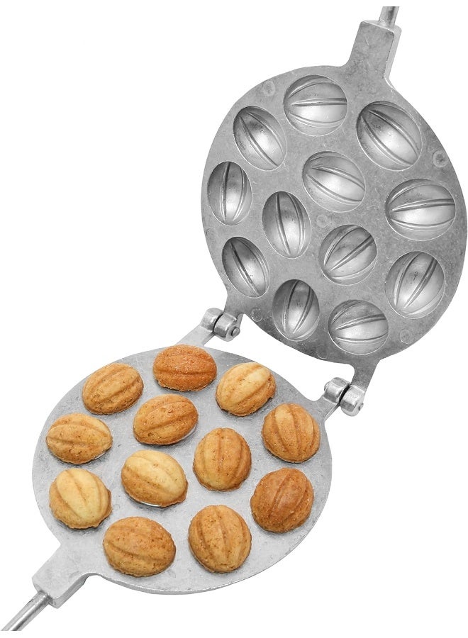 Walnut 12 Cookie Mould (Oreshek) Maker Oreshki Rissian Soviet Cookies