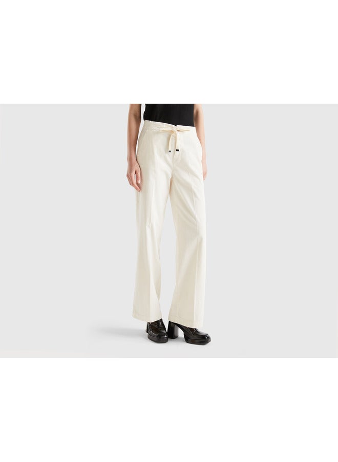 Wide Velvet Trousers