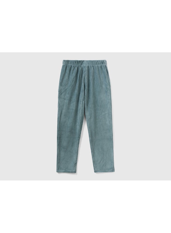 Chenille trousers