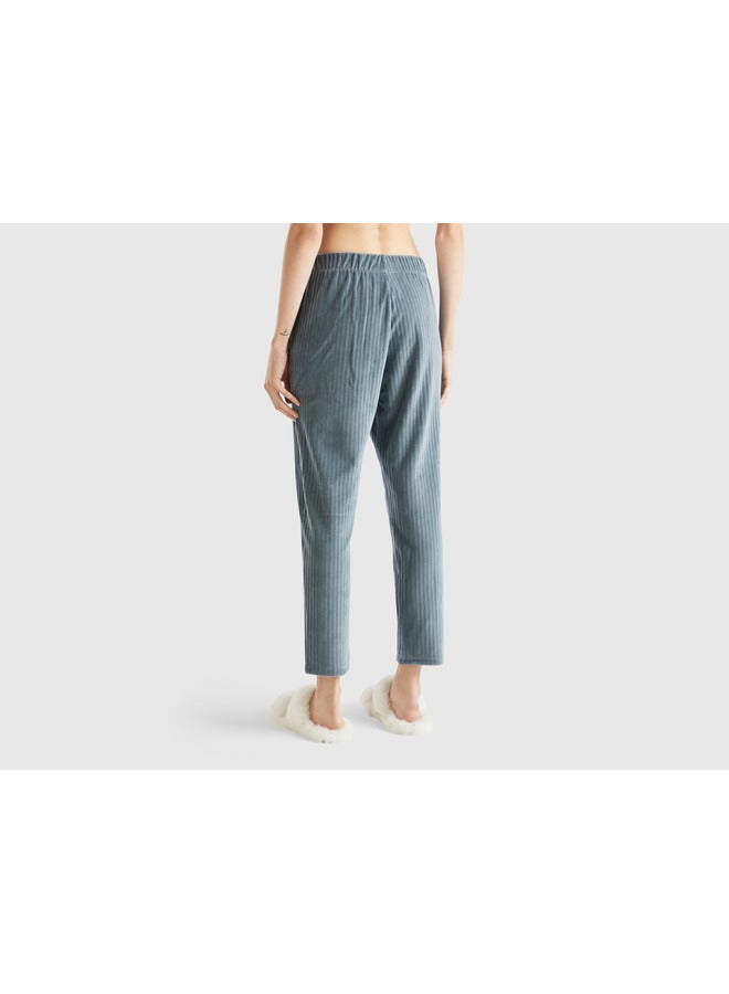 Chenille trousers