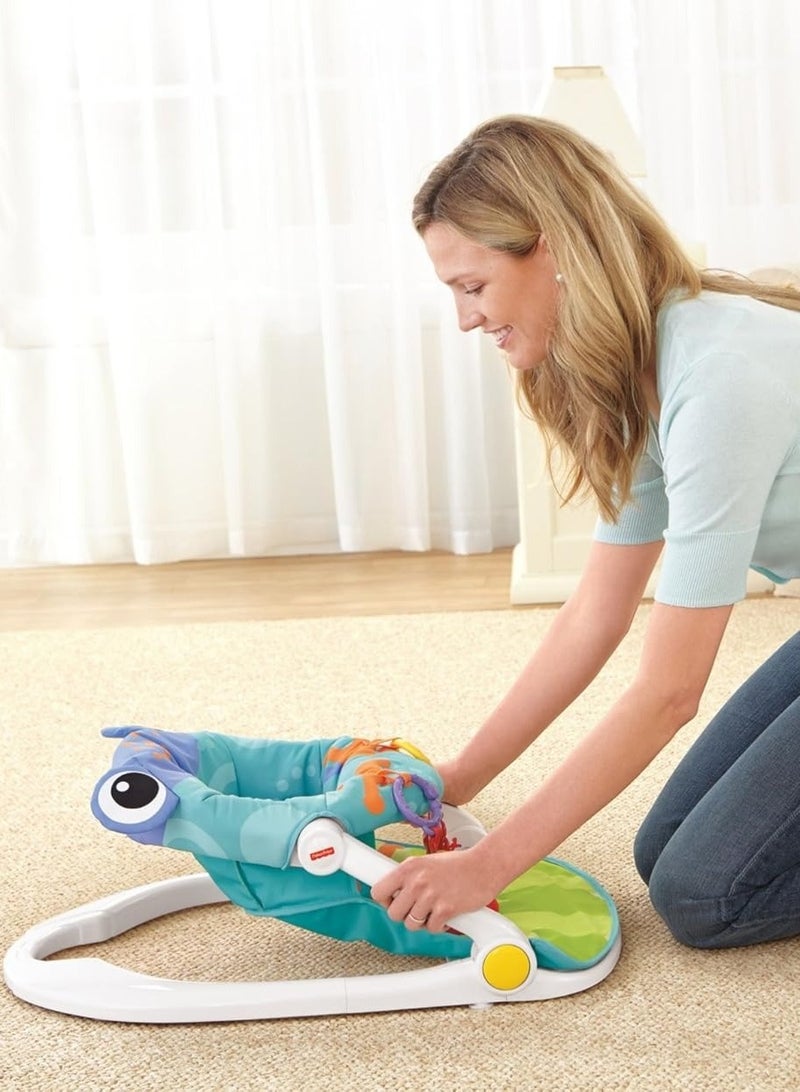 Frog Themed Baby Play Sit-Me-Up Floor Seat Suitable For 0M And Above - Multicolour