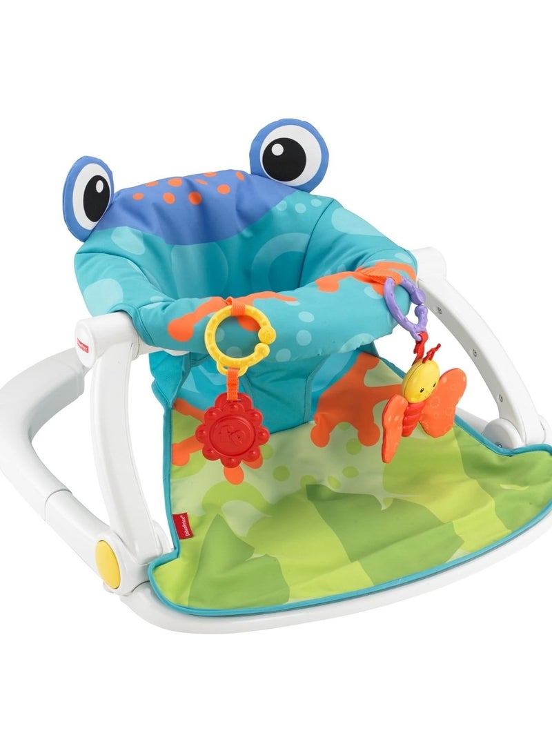 Frog Themed Baby Play Sit-Me-Up Floor Seat Suitable For 0M And Above - Multicolour