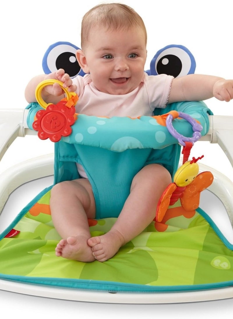 Frog Themed Baby Play Sit-Me-Up Floor Seat Suitable For 0M And Above - Multicolour