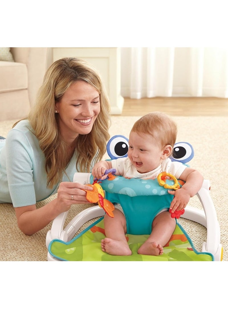 Frog Themed Baby Play Sit-Me-Up Floor Seat Suitable For 0M And Above - Multicolour